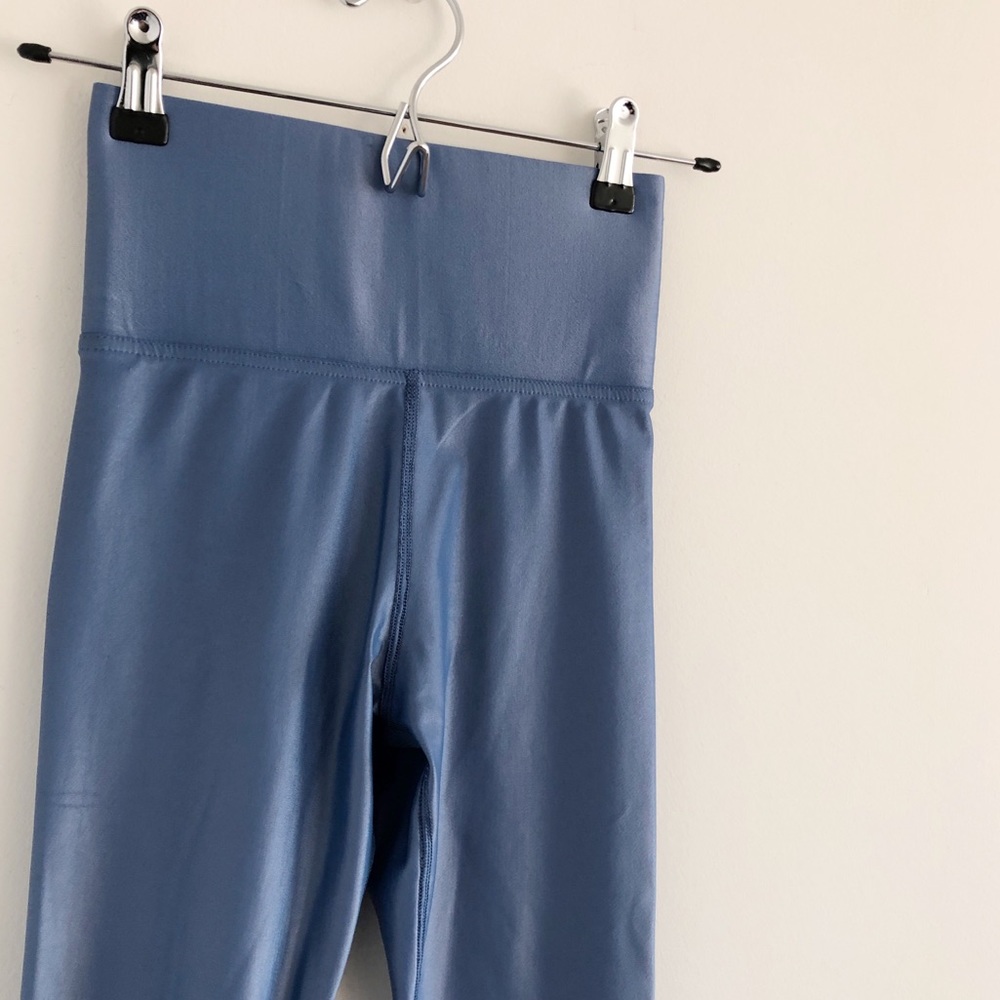 Carbon38 High Rise Takara Shine Blue Leggings XXS - Picture 3 of 5